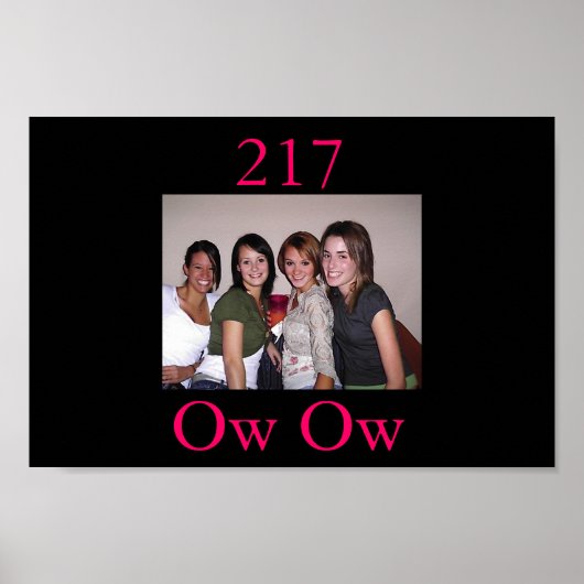 217 Dames Poster (Voorkant)