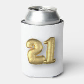 21 21 goudballonnen blikjeskoeler (Blikje Voorkant)