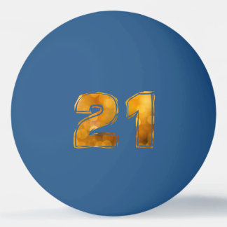 21 21e verjaardag pingpongballen