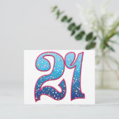 21 Age Rave Briefkaart (Staand voorkant)
