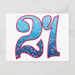 21 Age Rave Briefkaart