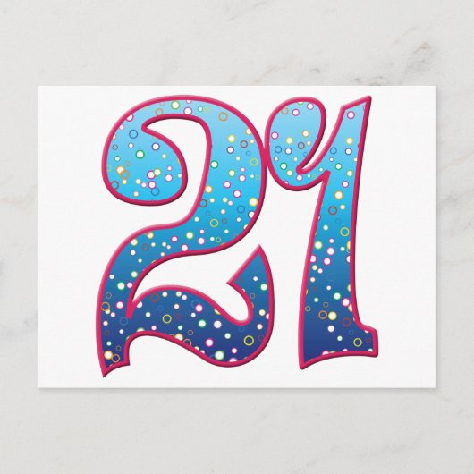 21 Age Rave Briefkaart (Voorkant)