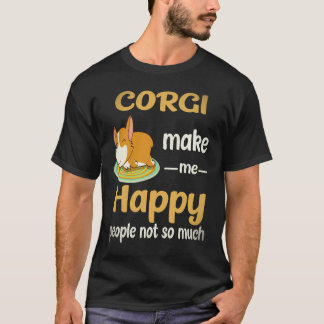 21 Corgi maakt me gelukkig Mensen niet zo veel Cor T-shirt
