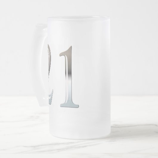 21 Diepgevroren glazen Mok voor de 21e verjaardag (Voorkant links)