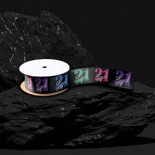 21 en juridische 21e verjaardag Chic Colorful Gl Lint