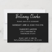 21 en juridische | Zilveren Faux Glitter 21e verja Kaart (Achterkant)