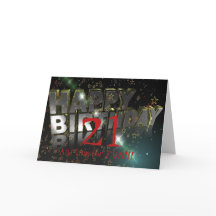 21 ET L'HEURE DE LA CARTE D'ANNIVERSAIRE AMUSANTE