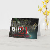 21 ET L'HEURE DE LA CARTE D'ANNIVERSAIRE AMUSANTE (Fleur jaune)