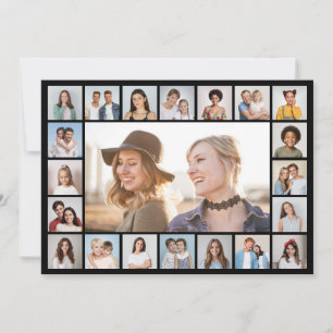 21 Foto Collage Editable Color Wenskaart