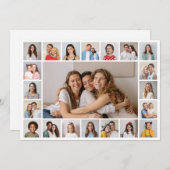 21 Foto Collage Editable Color Wenskaart (Voorkant / Achterkant)