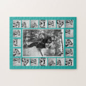 21 Fotocollage en tekst - KAN KLEUR bewerken Legpuzzel (Horizontaal)