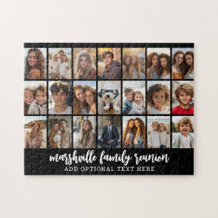 21 Fotosamenstelling - 3 rijen 7 kolommen - zwart Legpuzzel