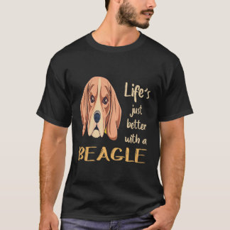 21 Het leven is gewoon beter met een beagle T-shirt