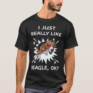 21 Ik vind Beagle gewoon echt leuk T-shirt