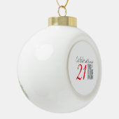21 jaar awesome zijn keramische bal ornament (Links)