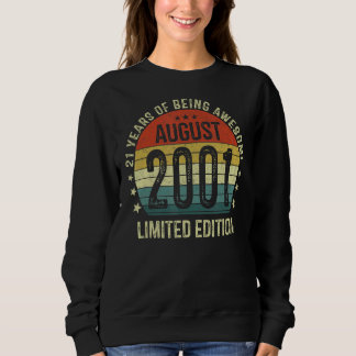 21 jaar Geboortedatum augustus 2001 21e verjaardag Trui