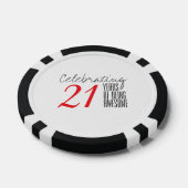 21 jaar lang fantastisch zijn poker chips (Enkel)
