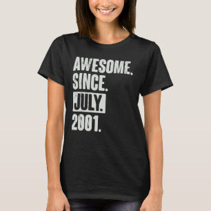 21 jaar oud 21 jaar Geweldige sinds juli 2009 T-shirt