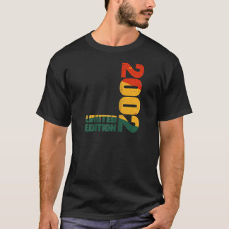 21 jaar oud geboren in 2002 grappig voor zwarte ge t-shirt