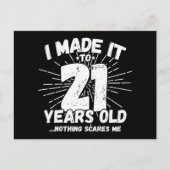 21 Jaar Oud Sarcastisch Meme Grappig 21e Verjaarda Briefkaart (Voorkant)