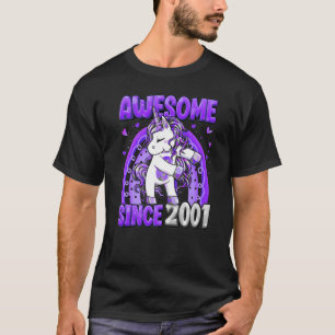 21 jaar oud Unicorn Flossing 21st Birthday Girl U T-shirt