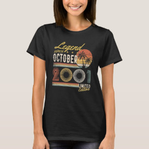 21 jaar oude leggende sinds oktober 2001 21e geboo t-shirt