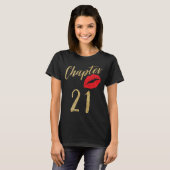 21 jaar oude Lip Birthday 21st Years Team Group T-shirt (Voorkant volledig)