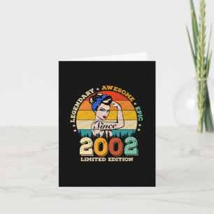 21-jarige 2002  cadeauvrouwen 21-jarige verjaardag kaart