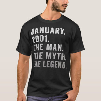 21-jarige verjaardag geeft het Man Myth Legend Ja T-shirt