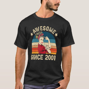 21-jarige verjaardag voor vrouwen Geweldige sinds T-shirt
