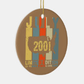 21 juli 2001 21 jaar Geweldige Keramisch Ornament (Rechts)