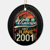 21 juni 2001 21 jaar oud keramisch ornament (Links)