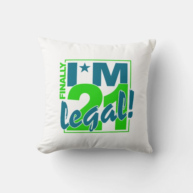21 & LEGAAL werpkussen Kussen (Voorkant)