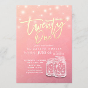 21 Mason-stralen van de Birthday Party Modern Maso Kaart