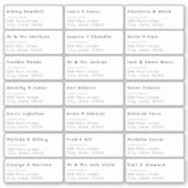 21 Nom individuel et adresse étiquette d'expéditio (Devant)