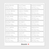 21 Nom individuel et adresse étiquette d'expéditio (Feuille)