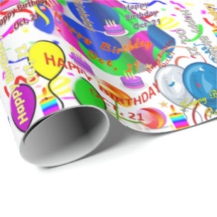 21 oktober, cadeaupapier voor cadeautjes