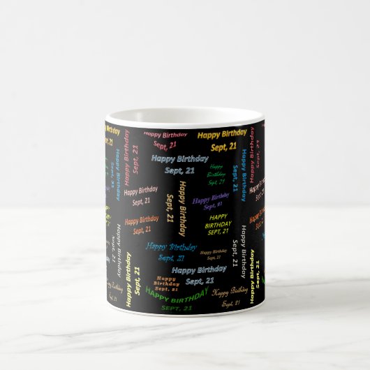 21 septembre Mug d'anniversaire (Centre)