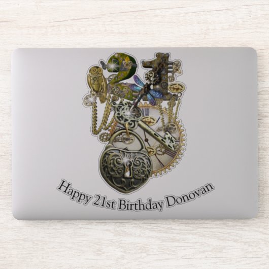 21 Sticker de personnalisation Anniversaire (Ordinateur)