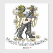 21 Sticker de personnalisation Anniversaire (Feuille)