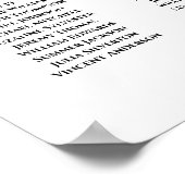 21 Tabel Eenvoudig witte bruiloft Poster (Hoek)