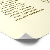 21 Tableau Mariage de crème fleurie d'or (Coin)