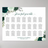 21 Tableau Mariage floral Emerald Boho (Devant)