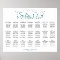 21 Tableau Turquoise et gris Mariage Tableau de si