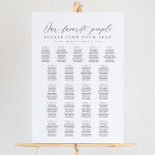 21 Tables Favorite People Acrylic Seating Chart