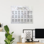21 Tafel Witte Reflecties Trouw Stoelenplattegrond Poster (Thuiskantoor)