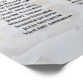 21 Tafel Witte Reflecties Trouw Stoelenplattegrond Poster (Hoek)
