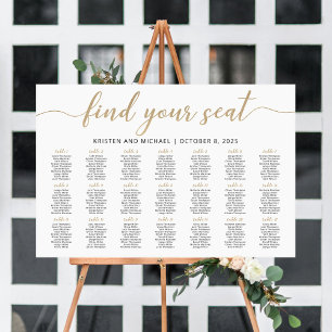21 Tafels Vind Je Stoel Zitplaats Chart Plan Poster