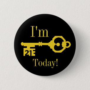 21 Vandaag 21e Verjaardagsfeest Badge Knop Ronde Button 5,7 Cm