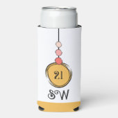 21 verjaardag voeg initialen toe elke leeftijd ora (Seltzer Voorkant)